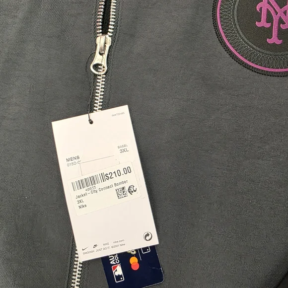 Mets MLB City Connect NIKE Zip-Up Bomber Jacket. NWT - Picture 4 of 16